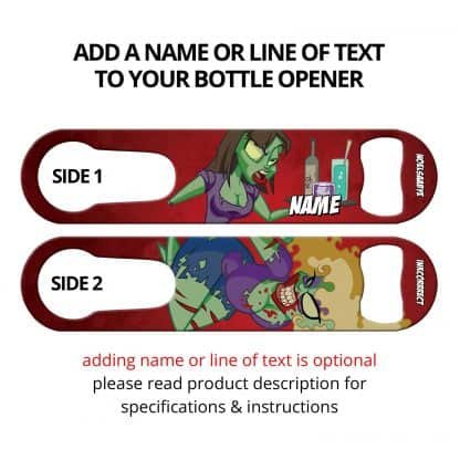 Bar of the Dead Commissioned Art PSR Bottle Opener With Personalization