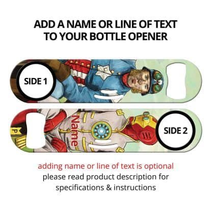 Civil War Commissioned Art Strainer Bottle Opener With Personalization