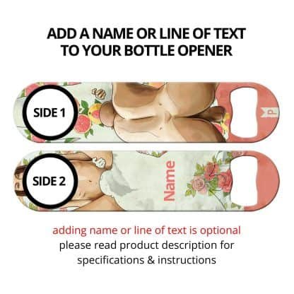 Erotic Cutout Commissioned Art Speed Bottle Opener With Personalization