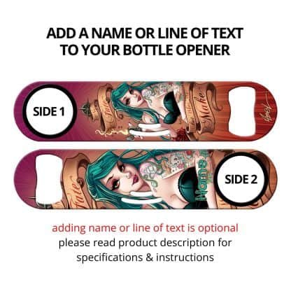 Fate Green Haired Girl Commissioned Art Strainer Bottle Opener With Personalization