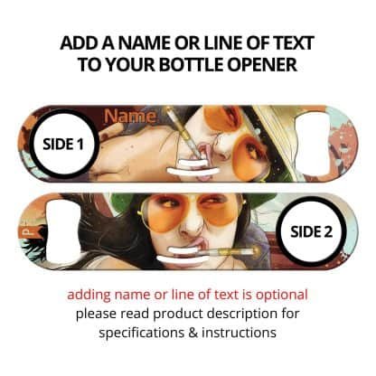 Fear Commissioned Art Strainer Bottle Opener With Personalization