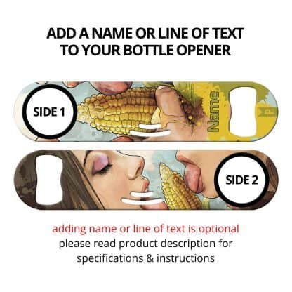 Food Porn Commissioned Art Strainer Bottle Opener With Personalization