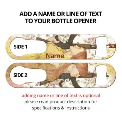 I Got Your Back Commissioned Art PSR Bottle Opener With Personalization