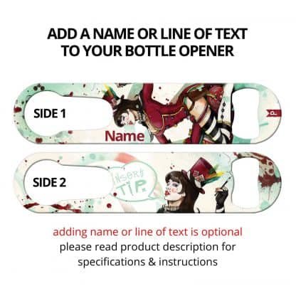 Insert Tip Commissioned Art PSR Bottle Opener With Personalization