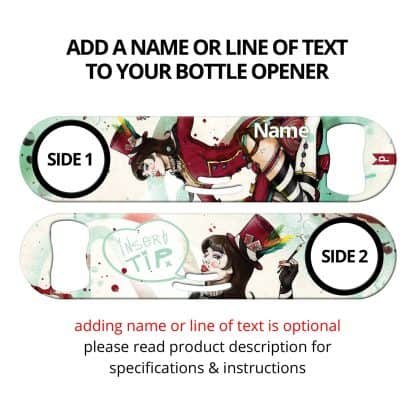 Insert Tip Commissioned Art Strainer Bottle Opener With Personalization