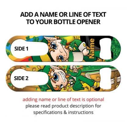 Irish Bartender Commissioned Art PSR Bottle Opener With Personalization