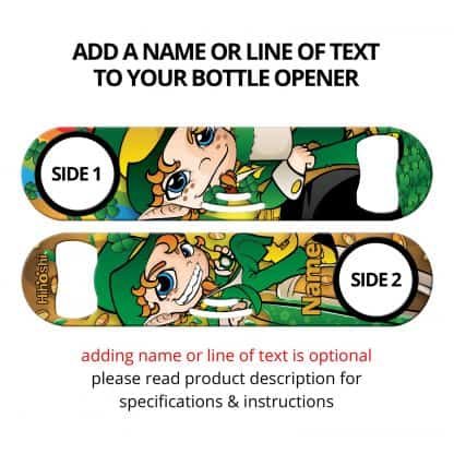 Irish Bartender Commissioned Art Strainer Bottle Opener With Personalization