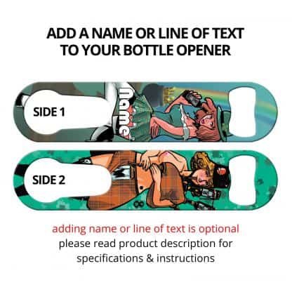 Irish Girls Commissioned Art PSR Bottle Opener With Personalization