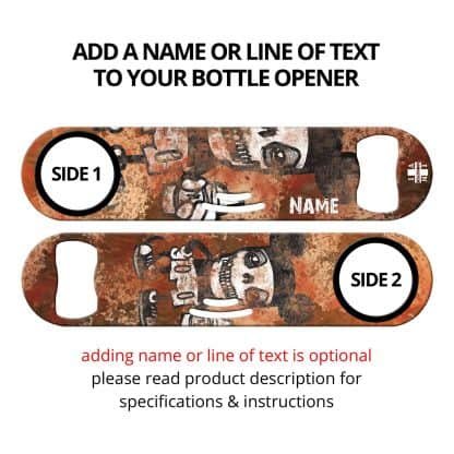 MMXVIII Commissioned Art Strainer Bottle Opener With Personalization