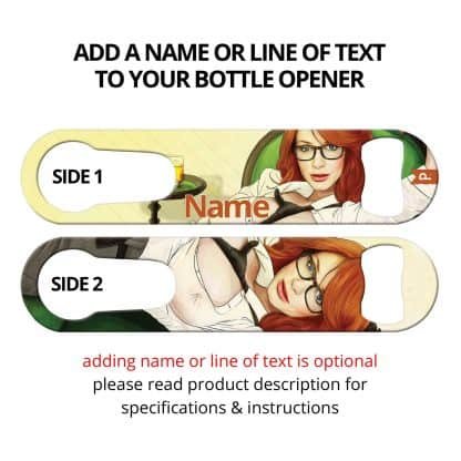 Mad Women Commissioned Art PSR Bottle Opener With Personalization