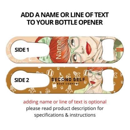 Manic Pixie Dream Girls Second Self Commissioned Art PSR Bottle Opener With Personalization