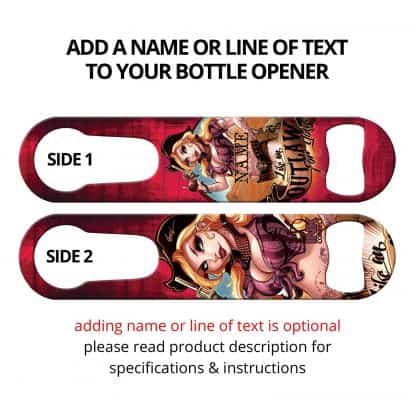 Outlaw For You Commissioned Art PSR Bottle Opener With Personalization