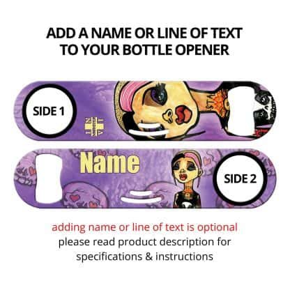Punkette Commissioned Art Strainer Bottle Opener With Personalization