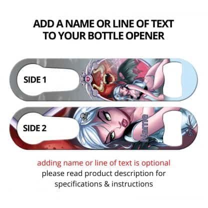 Reflection In The Mirror Commissioned Art PSR Bottle Opener With Personalization
