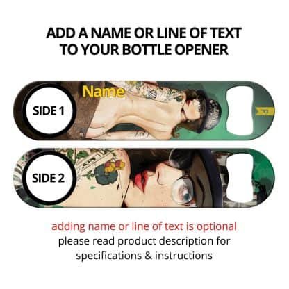 Self Portrait Commissioned Art Speed Bottle Opener With Personalization