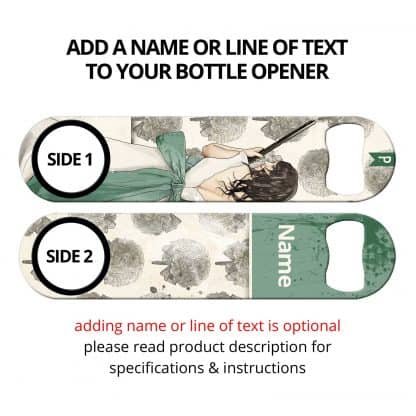 Shotgun Wedding Commissioned Art Speed Bottle Opener With Personalization