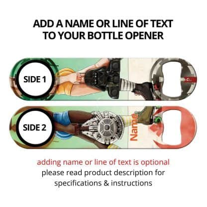 Skate Wars Commissioned Art Speed Bottle Opener With Personalization