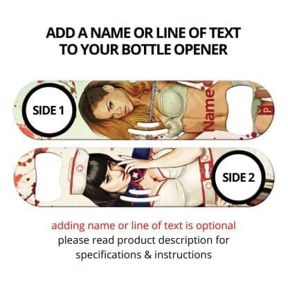 Slaughterhouse Starlets Commissioned Art Strainer Bottle Opener With Personalization