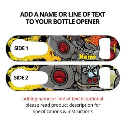 Smoking Bots Commissioned Art PSR Bottle Opener With Personalization