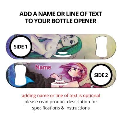 Mermaid True Affection Commissioned Art Speed Strainer Bottle Opener With Personalization