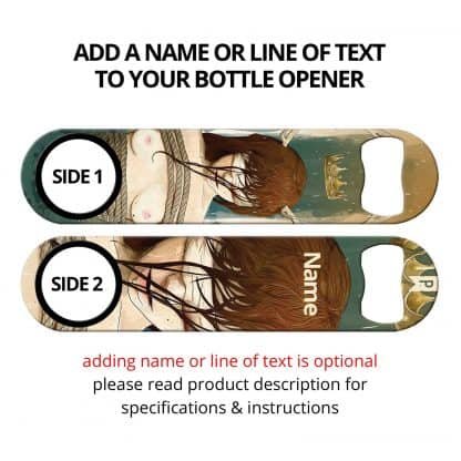 True Detective Commissioned Art Speed Bottle Opener With Personalization