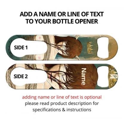 True Detective Commissioned Art PSR Bottle Opener With Personalization