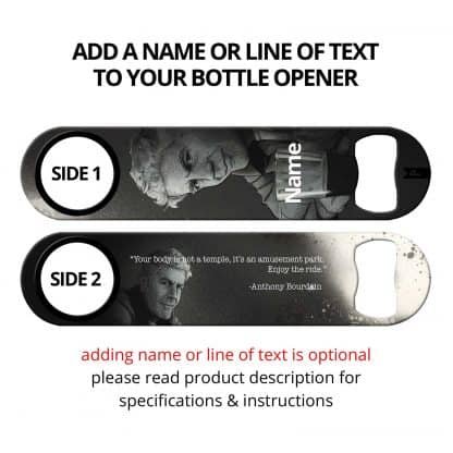 Uncle Tony Commissioned Art Speed Bottle Opener With Personalization