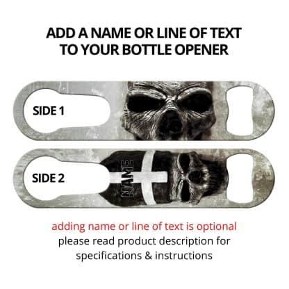 Vatican Skulls Commissioned Art PSR Bottle Opener With Personalization