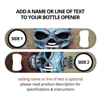 Viking Clown Skulls Commissioned Art Strainer Bottle Opener With Personalization