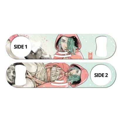 Waiting for the Wolf 3-in-1 Multi Purpose Bottle Opener by Professional Artist Keith P. Rein