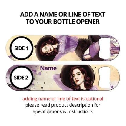 Witch and Famous Commissioned Art Speed Bottle Opener With Personalization