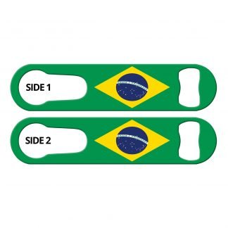 Classic Brazilian Flag PSR Bottle Opener