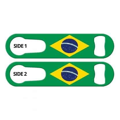 Classic Brazilian Flag PSR Bottle Opener