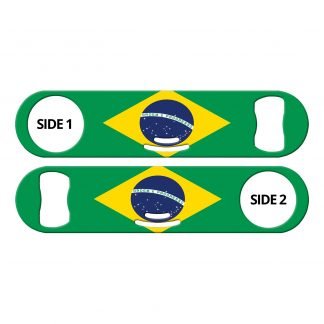 Classic Brazilian Flag Strainer Bottle Opener
