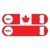 Classic Canadian Flag Flat Bottle Opener