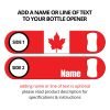 Classic Canadian Flag Bottle Opener with Personalization