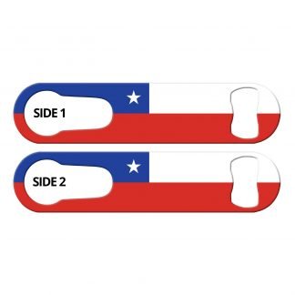 Classic Chilean Flag PSR Bottle Opener