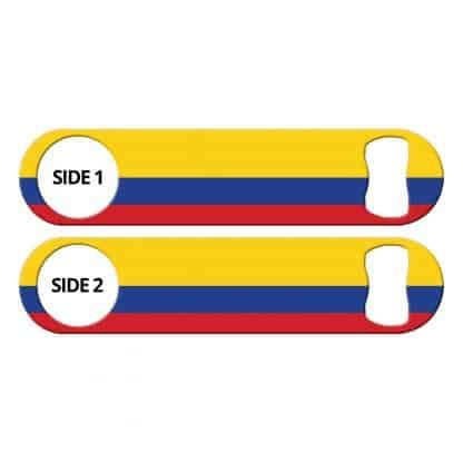 Classic Colombian Flag Flat Bottle Opener