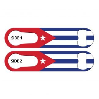 Classic Cuban Flag PSR Bottle Opener