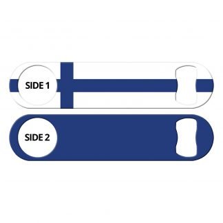 Classic Finnish Flag Flat Bottle Opener