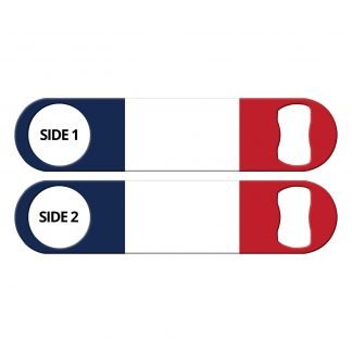 Classic French Flag Flat Bottle Opener