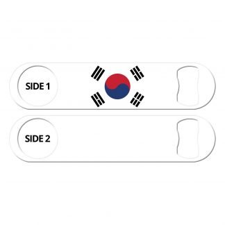 Classic South Korean Flag Flat Bottle Opener
