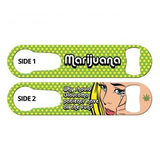 Marijuana Glaucoma PSR Bartender Bottle Opener