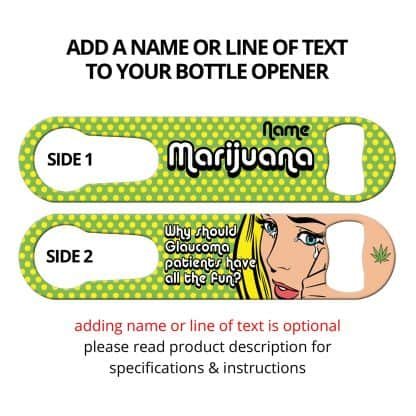 Marijuana Glaucoma PSR Bar Blade with Personalization