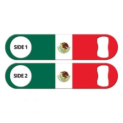 Classic Mexican Flag Flat Bottle Opener