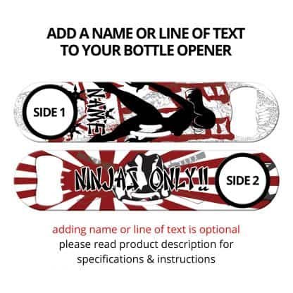 Ninjas Only Strainer Bar Blade with Personalization