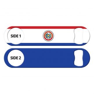 Classic Paraguayan Flag Flat Bottle Opener