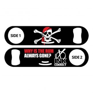 Pirate Flag Why Is The Rum Gone Strainer Bartender Bottle Opener