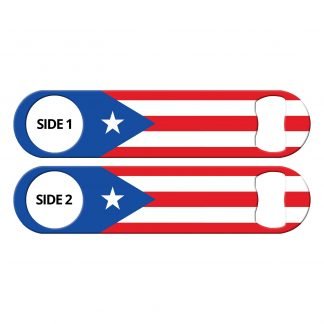 Classic Puerto Rican Flag Flat Bottle Opener