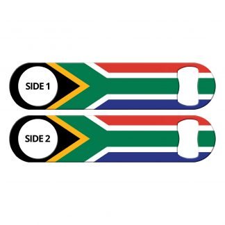 Classic South African Flag Flat Bottle Opener